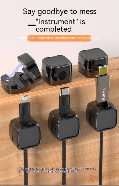 LVLTEX MagClip – Magnetischer Kabelhalter im 6er-Pack