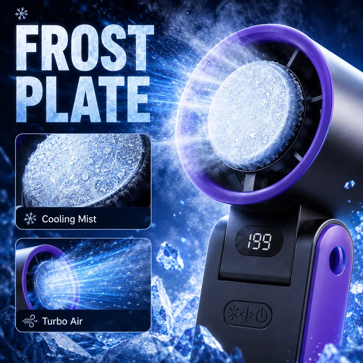 Portable Fan Handheld High Speed Fan 199 Adjustable Levelsfoldable for Summer Travel Vacation Essentials& Outdooractivities Cool Fan