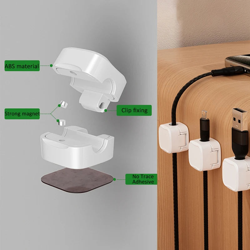 LVLTEX MagClip – Magnetischer Kabelhalter im 6er-Pack